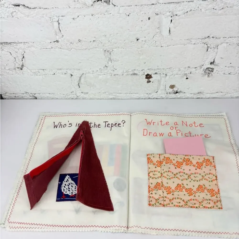 Vintage Handmade Cloth My Quiet Book